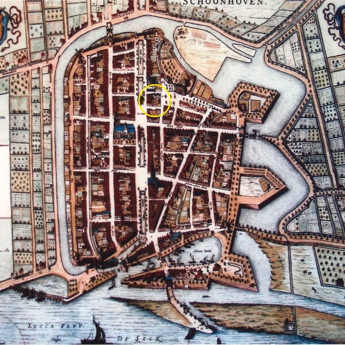 Schoonhoven oude plattegrond